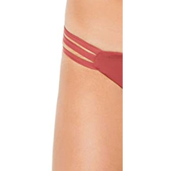 LSpace Womens Rose Hipster  Bikini Swim Bottom Red Size small NWT - Picture 3 of 3